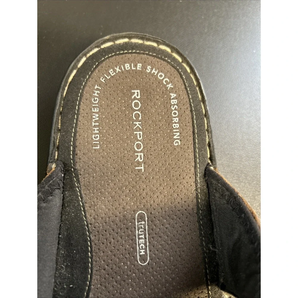 Men's Size 13 Rockport‎ Leather Sandals Slides Comfort Fisherman Gladiator